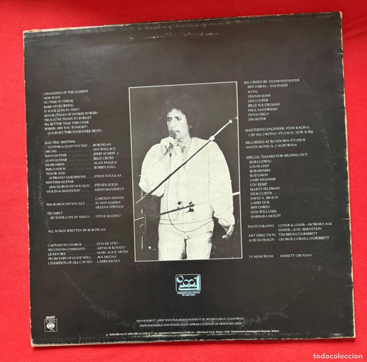 Discos de vinilo: bob dylan 33t saved uk 1980 csb VG++ EX - Foto 2