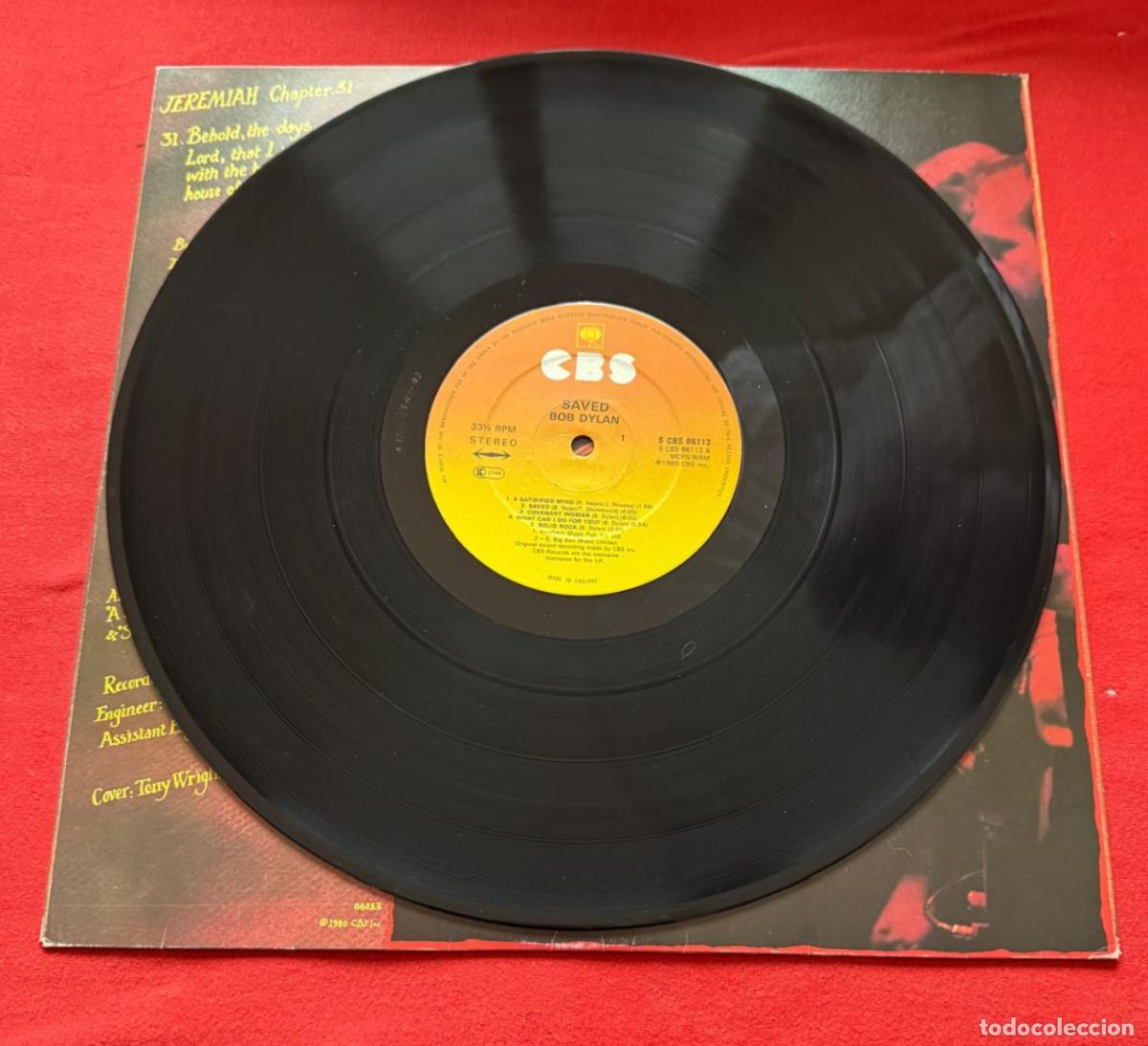 Discos de vinilo: bob dylan 33t saved uk 1980 csb VG++ EX - Foto 5