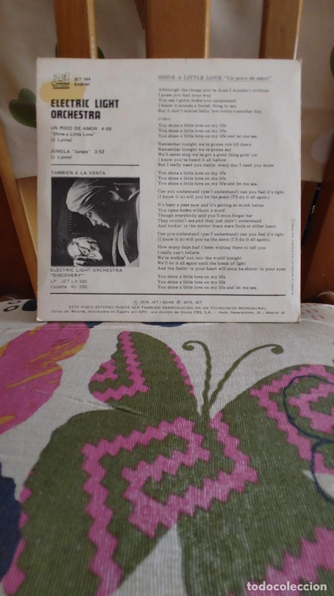 Discos de vinilo: ELO-SINGLE UN POCO DE AMOR - Foto 2