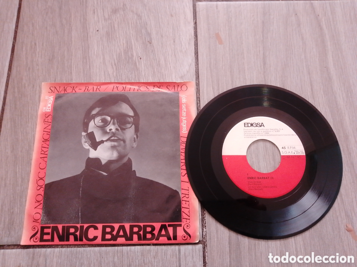 Discos de vinilo: ENRIC BARBAT - SNACK-BAR - EP - SPAIN - EDIGSA - CC -