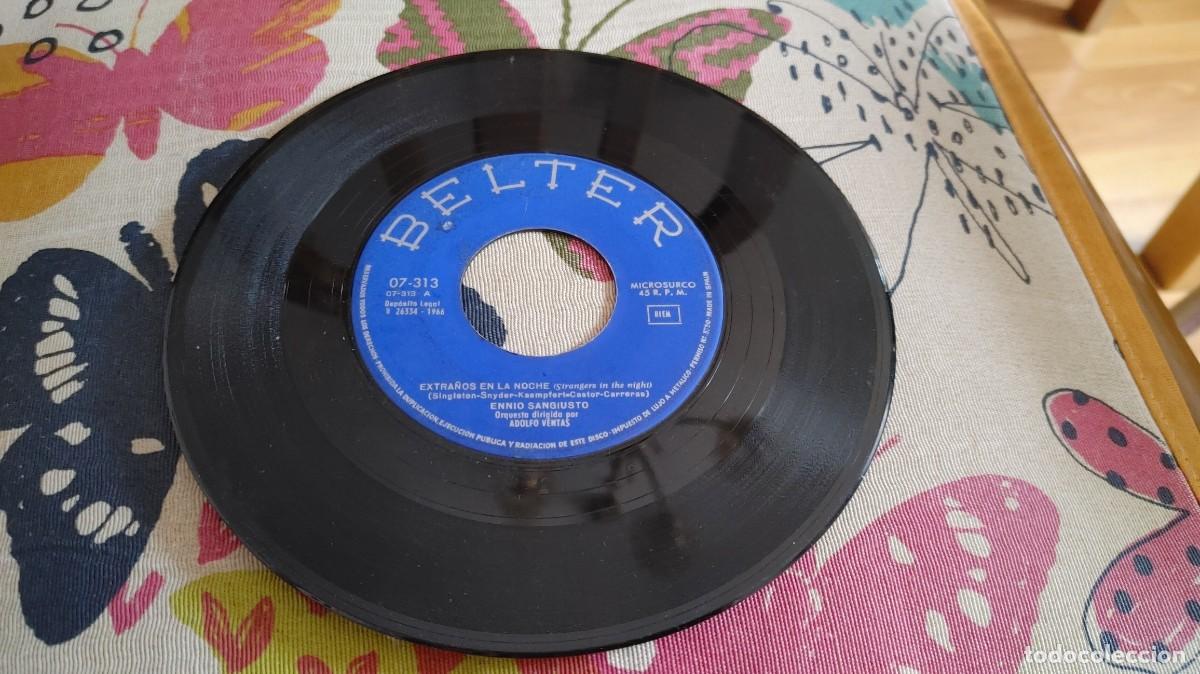 Discos de vinilo: ENNIO SANGIUSTO-SINGLE EXTRA&Ntilde;OS EN LA NOCHE-SIN FUNDA