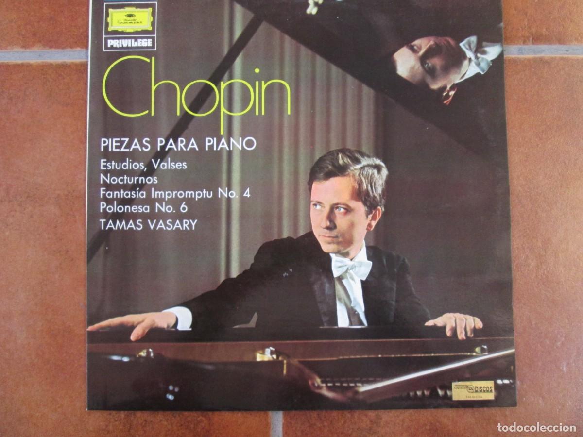 Discos de vinilo: CHOPIN - Piezas para piano. LP, edici&oacute;n espa&ntilde;ola 12&rdquo; 1976. Insert. Impecable (NM)