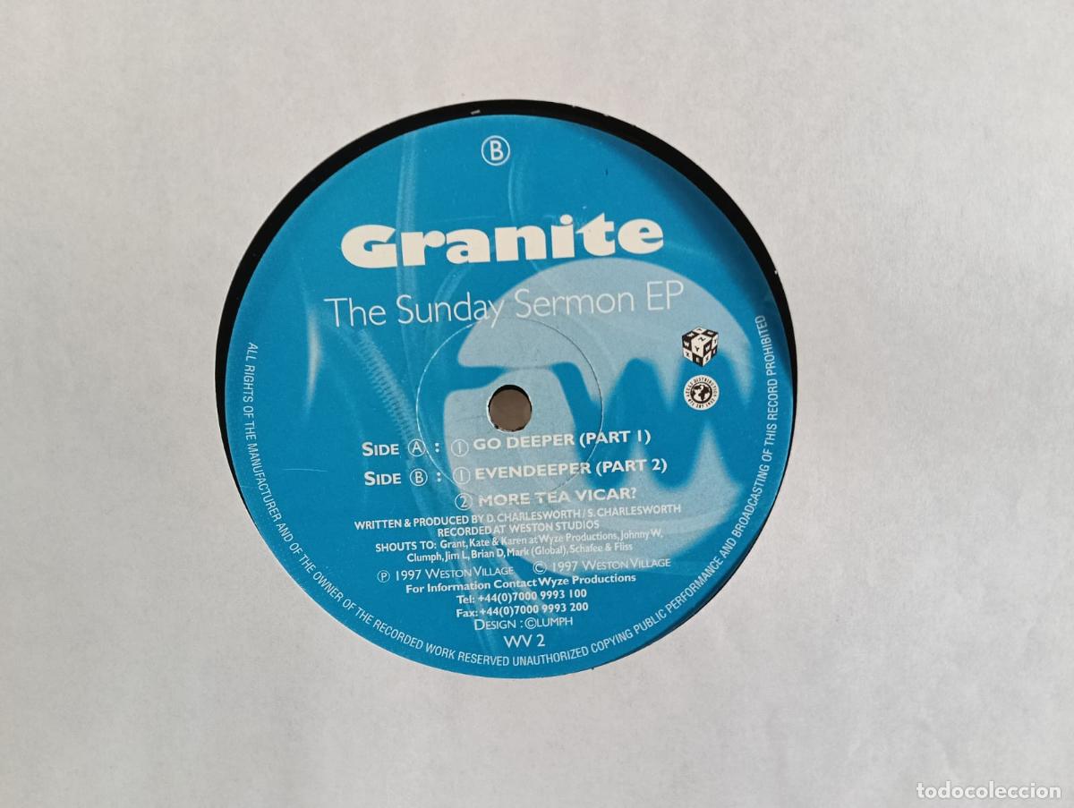 Discos de vinilo: SUNDAY SERMON Go Deeper Maxi Single sin portadas vinilo con se&ntilde;ales de uso .Ver t&iacute;tulos y dem&aacute;s inf