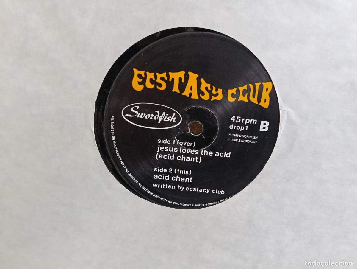 Discos de vinilo: ECSTACY CLUB Jesus Loves The Acid Maxi Single sin portadas vinilo Excelente estado .Ver t&iacute;tulos y d