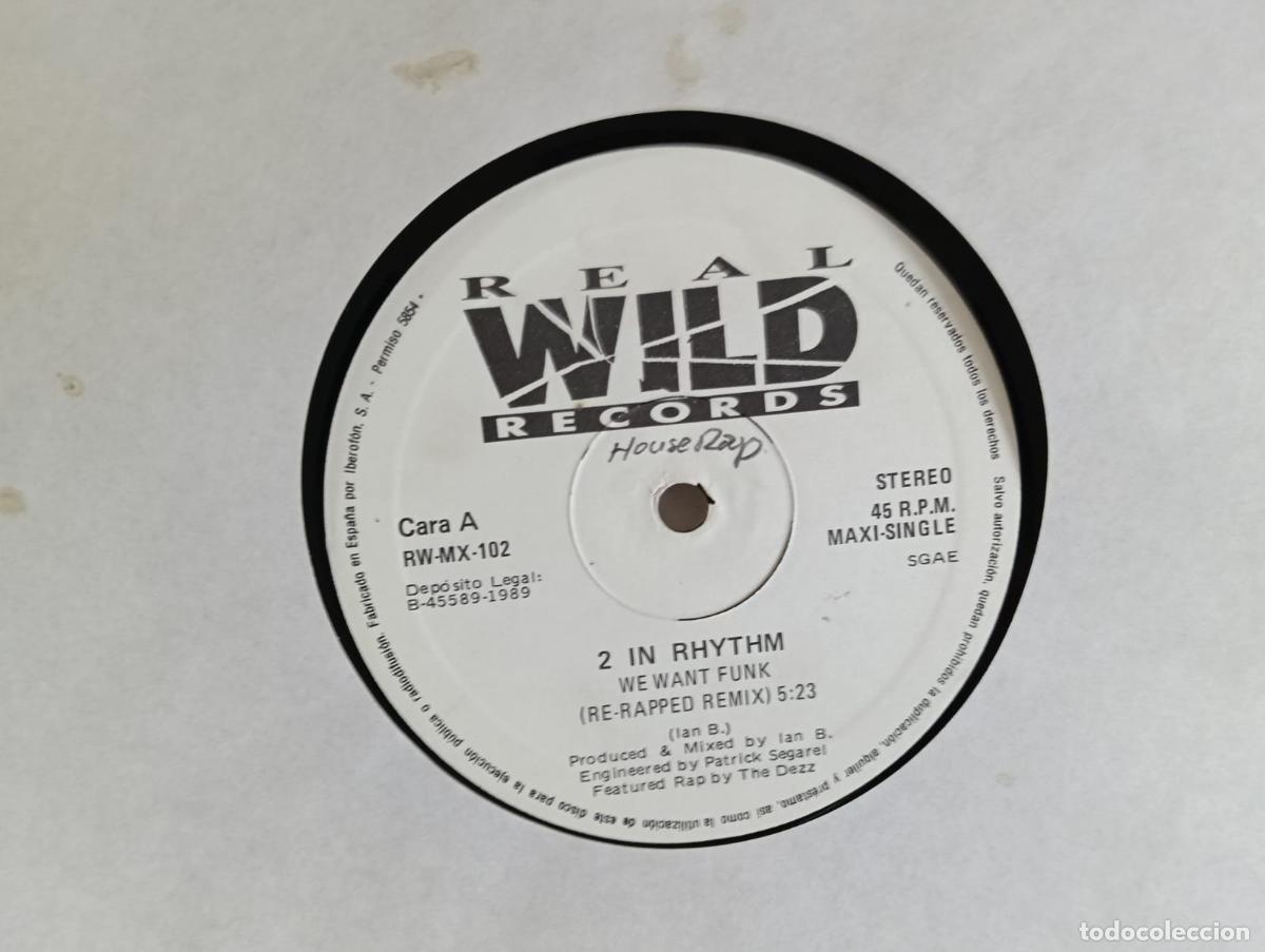 Discos de vinilo: 2 IN RHYTHM We Want Funk Maxi Single sin portadas vinilo como NUEVO .Ver t&iacute;tulos y dem&aacute;s informaci&oacute;n