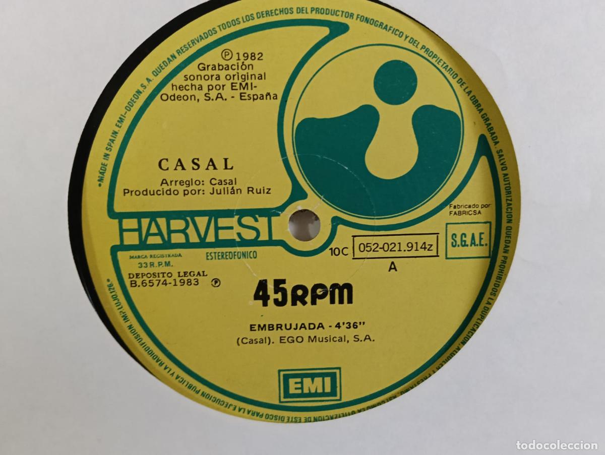 Discos de vinilo: CASAL Embrujada Maxi Single sin portadas vinilo muy usado pero valido .Ver t&iacute;tulos y dem&aacute;s informaci