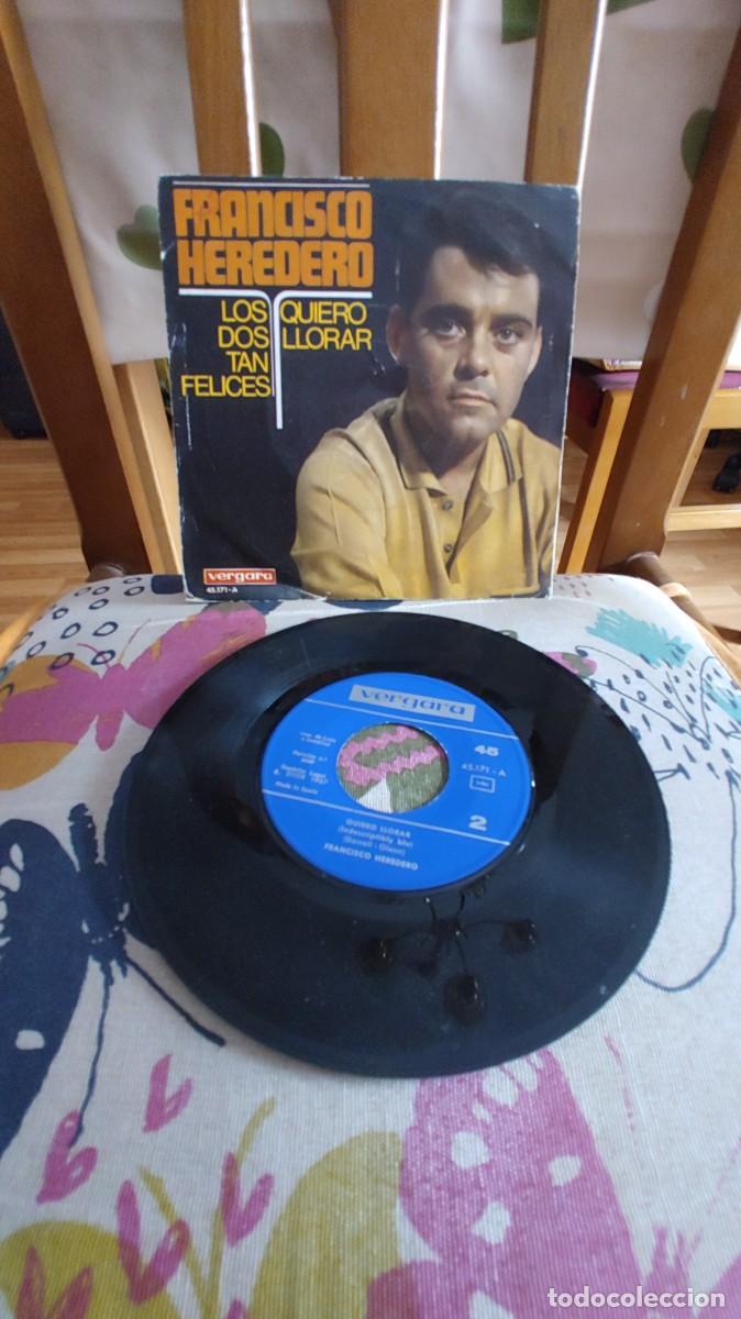 Discos de vinilo: FRANCISCO HEREDERO-SINGLE LOS DOS TAN FELICES