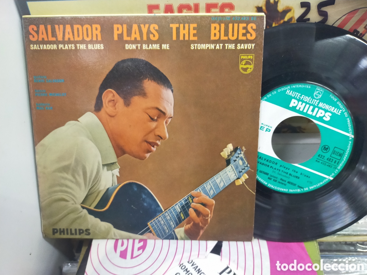 Discos de vinilo: Salvador plays the blues ep Francia 1962