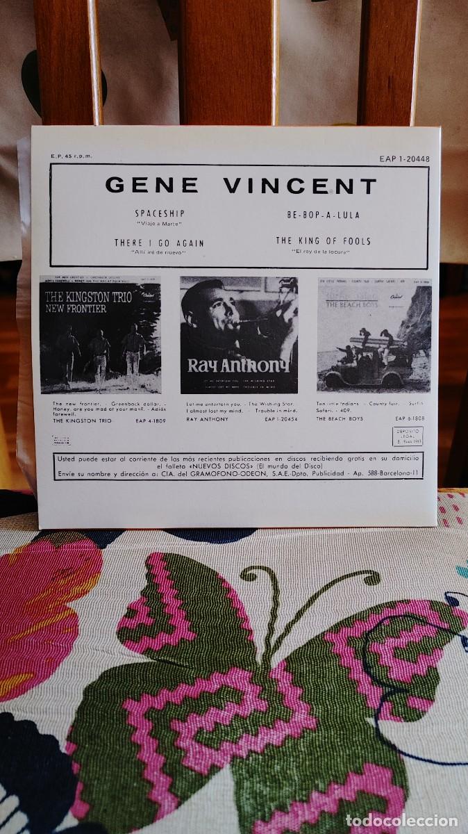 Discos de vinilo: GENE VINCENT-EP BE BOP A LULA +3-NUEVO - Foto 2
