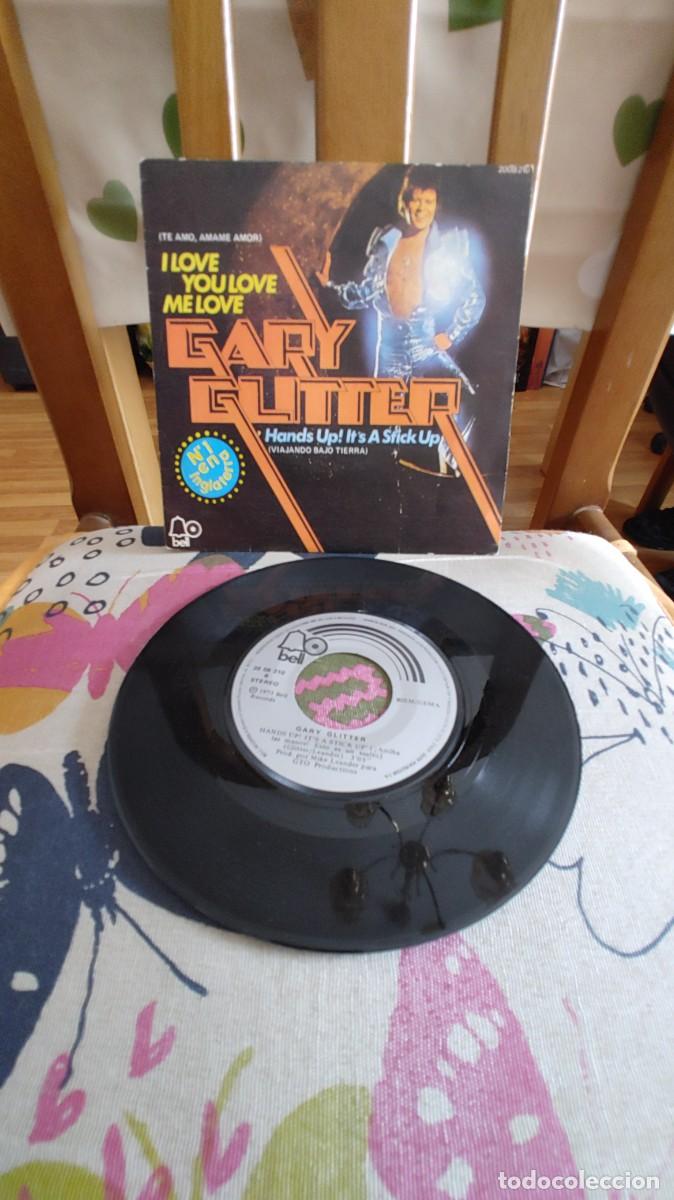 Discos de vinilo: GARY GLITTER-SINGLE I LOVE YOU LOVE ME LOVE