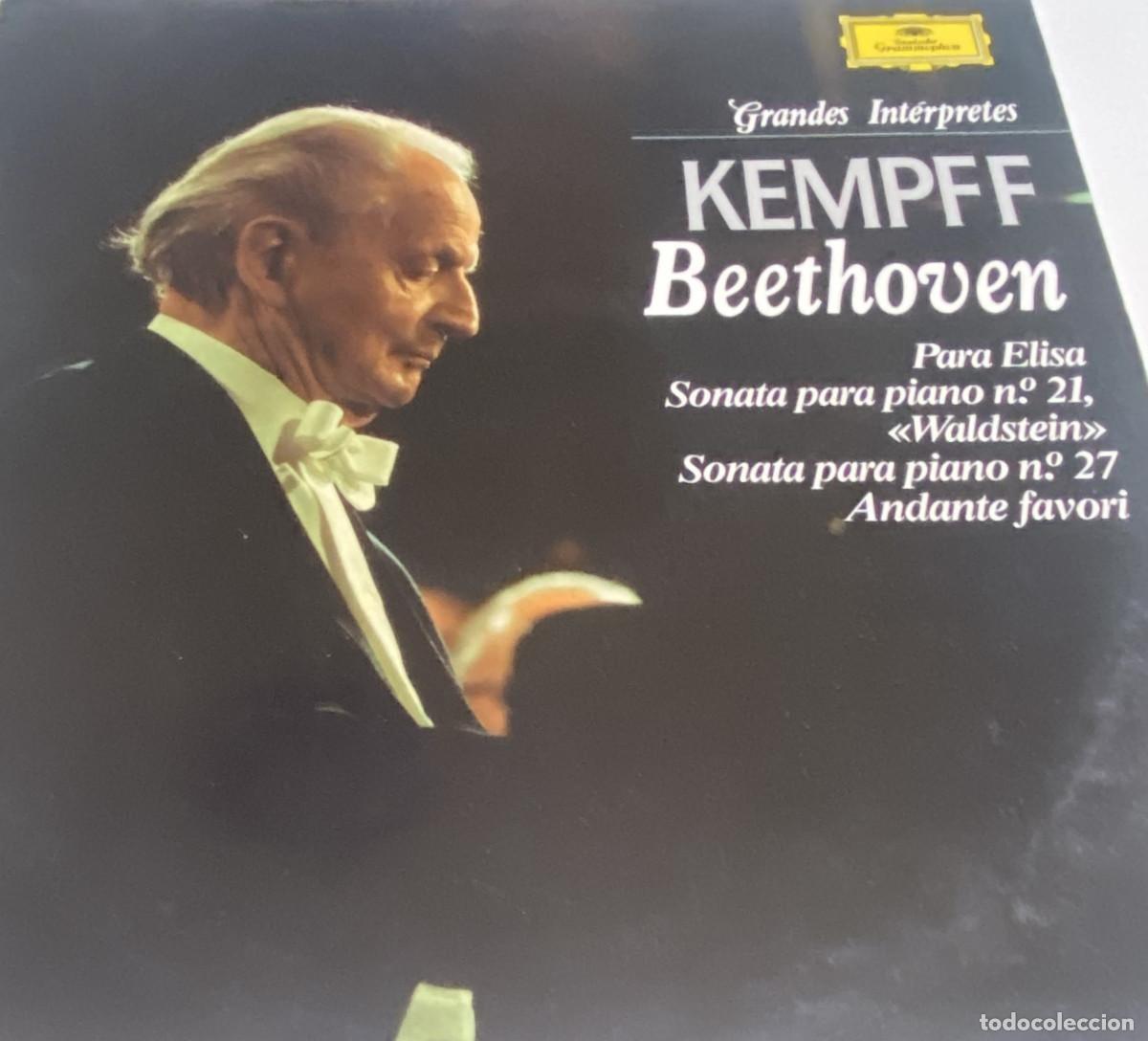 Discos de vinilo: KEMPFF - BETHOVEN - PARA ELISA-SONATA PARA PIANO NO.21 - SONATA PARA PIANO NO.27 ANDANTE FAVORI