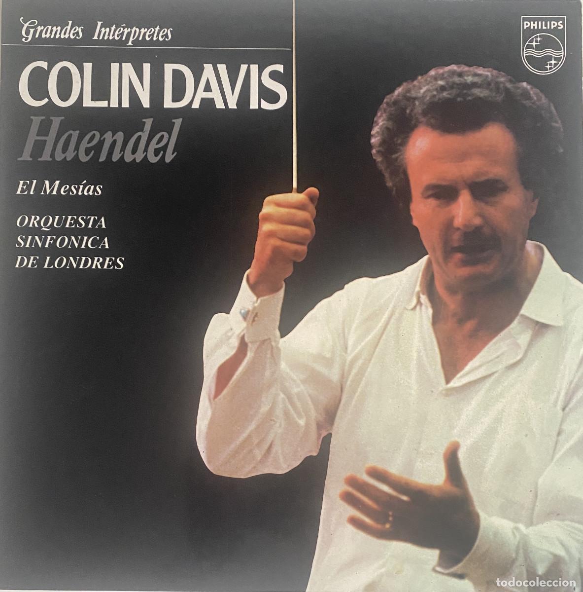 Discos de vinilo: COLIN DAVIS - HAENDEL - EL MESIAS - ORQUESTA SINFONICA DE LONDRES - PFILIPS - VER FOTOS