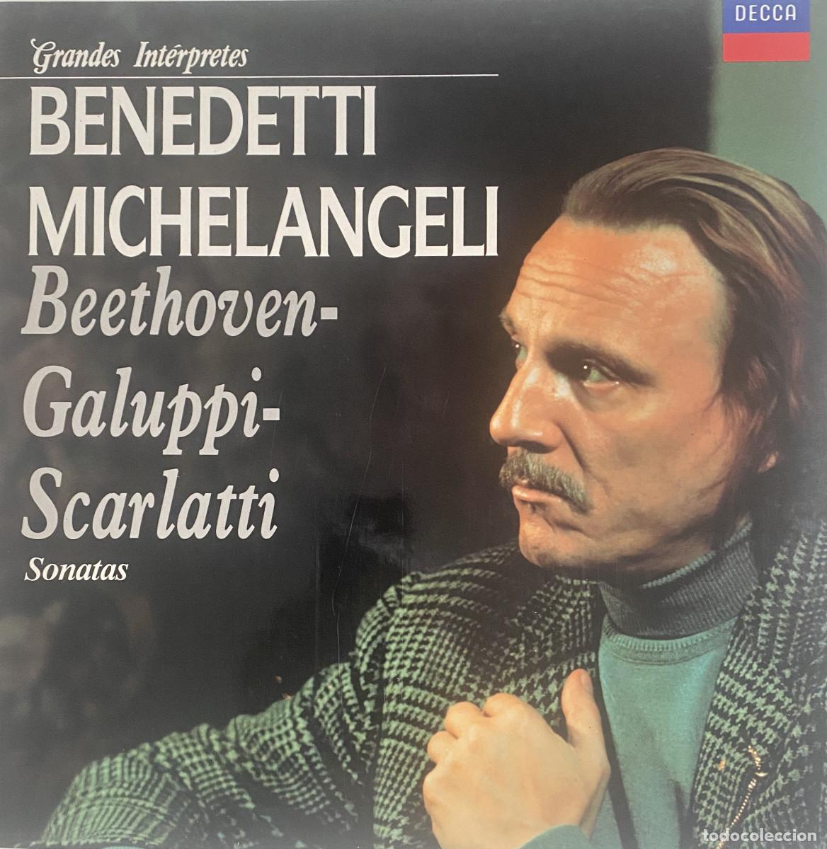 Discos de vinilo: BENEDETTI MICHELANGELI - BEETHOVEN - GALUPPI - SCARLATYI - SONATAS - DECCA - VER FOTOS