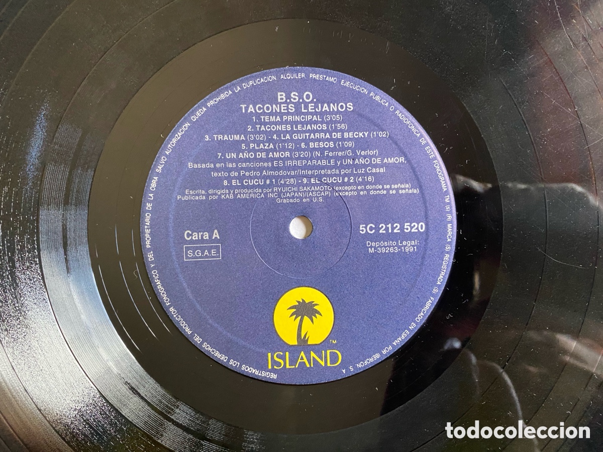Discos de vinilo: Tacones Lejanos B.S.O. - Foto 3