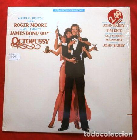 Discos de vinilo: OCTOPUSSY (LP. 1983 mad in Englend) Banda Sonora Film james bond 007 - M&uacute;sica: John Barry (NUEVO)