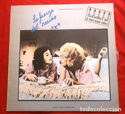 Discos de vinilo: LA FUERZA DEL CARI&Ntilde;O (LP. 1983) Banda Sonora Film Terms of End - M&uacute;sica: Michael Gore