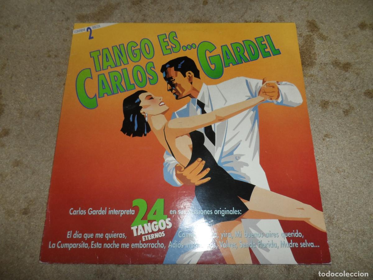 Discos de vinilo: CARLOS GARDEL - TANGO ES CARLOS GARDEL (SPAIN 1990) (2 LPS)