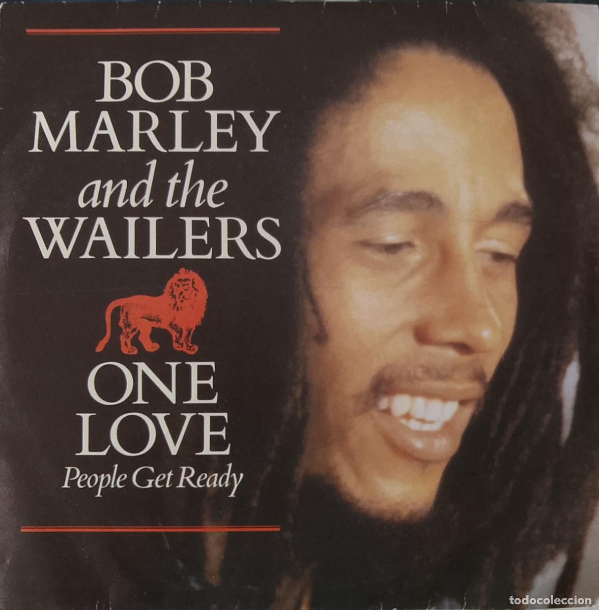 Discos de vinilo: Bob Marley and The Wailers. One love/People get ready. Vinilo single.