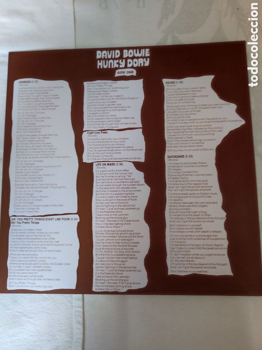 Discos de vinilo: DAVID BOWIE - HUNKY DORY - Foto 3