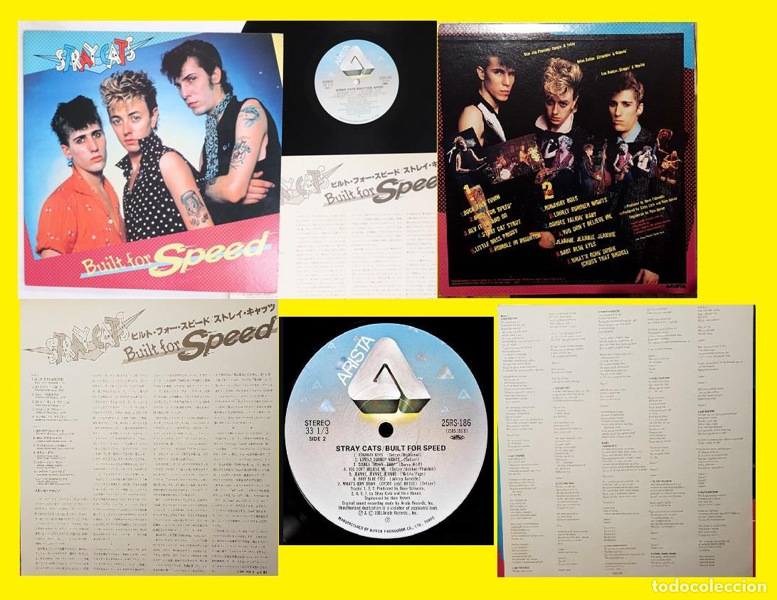 Discos de vinilo: STRAY CATS built for speed 1982 BRIAN SETZER killer ROCKABILLY, RARE ORG JAPAN + INSERTO, IMPECABLE