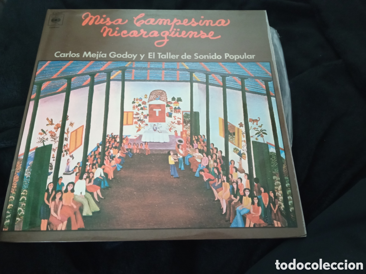Discos de vinilo: Vinilo, Misa Campesina Nicarag&uuml;ense, de 1977, muy buena conservaci&oacute;n, carpeta abierta