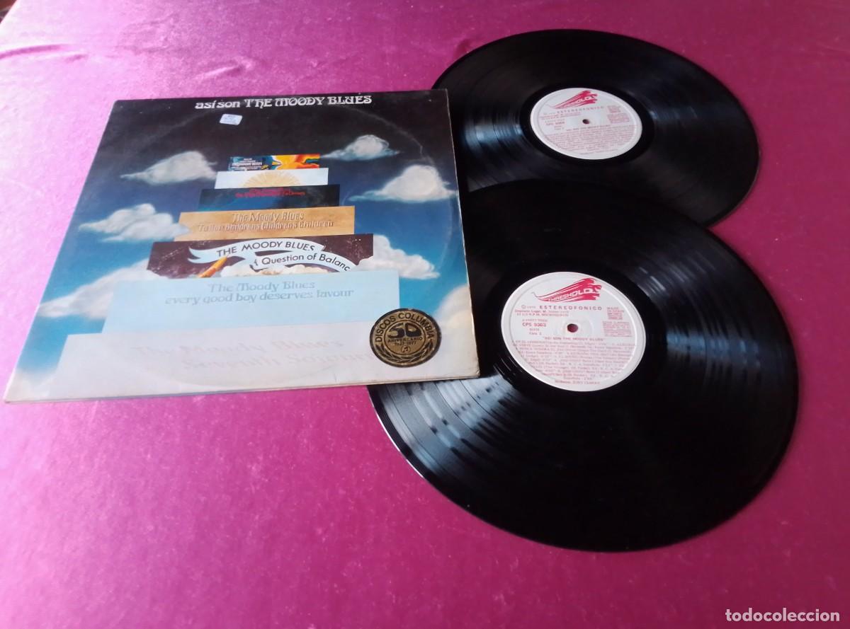 Discos de vinilo: AS&Iacute; SON THE MODDY BLUES 1974 DOBLE L32 3 3
