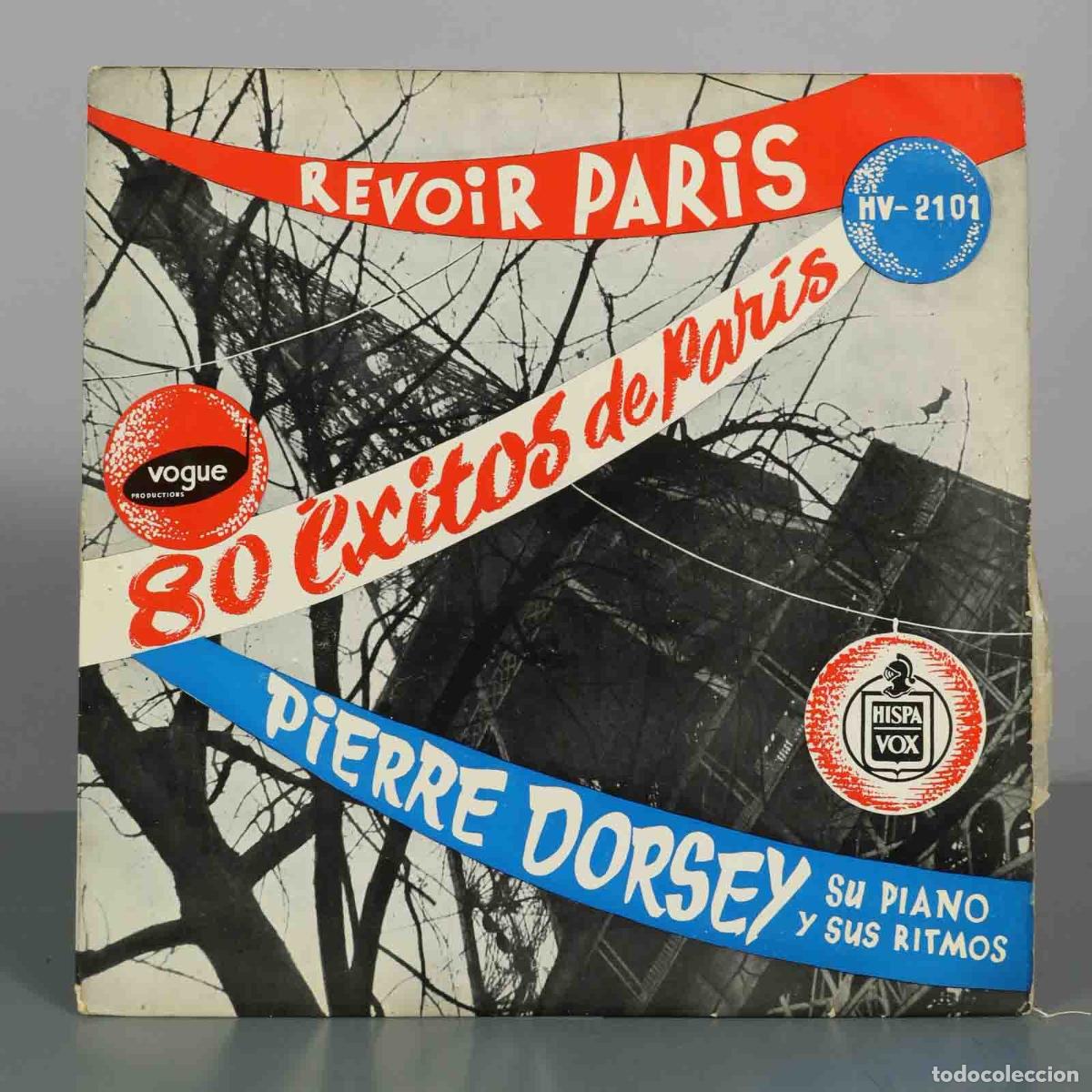 Vinyl records: LP. Revoir Paris - 80 &Eacute;xitos de Par&iacute;s - Pierre Dorsey, Su Piano y Sus Ritmos