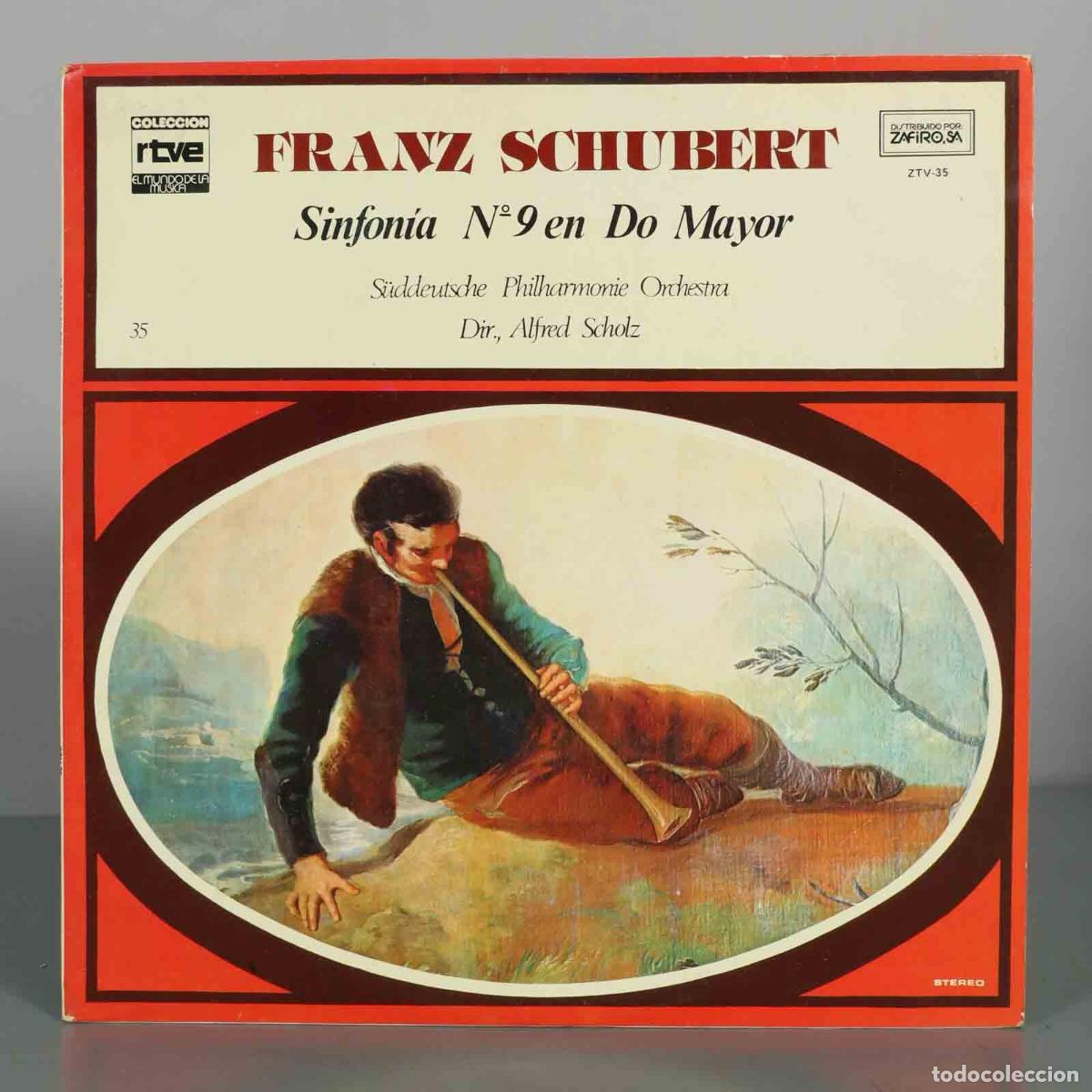 Disques de vinyle: LP. Franz Schubert - Sinfon&iacute;a N&ordm; 9 en Do Mayor - S&uuml;ddeutsche Philharmonie Orchestra - Alfred Scholz