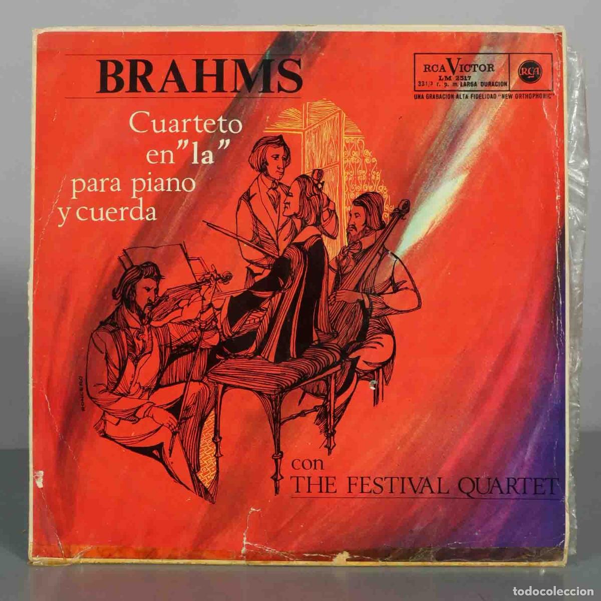 Discos de vinilo: LP. Cuarteto en la para piano y cuerda - Johannes Brahms - The Festival Quartet