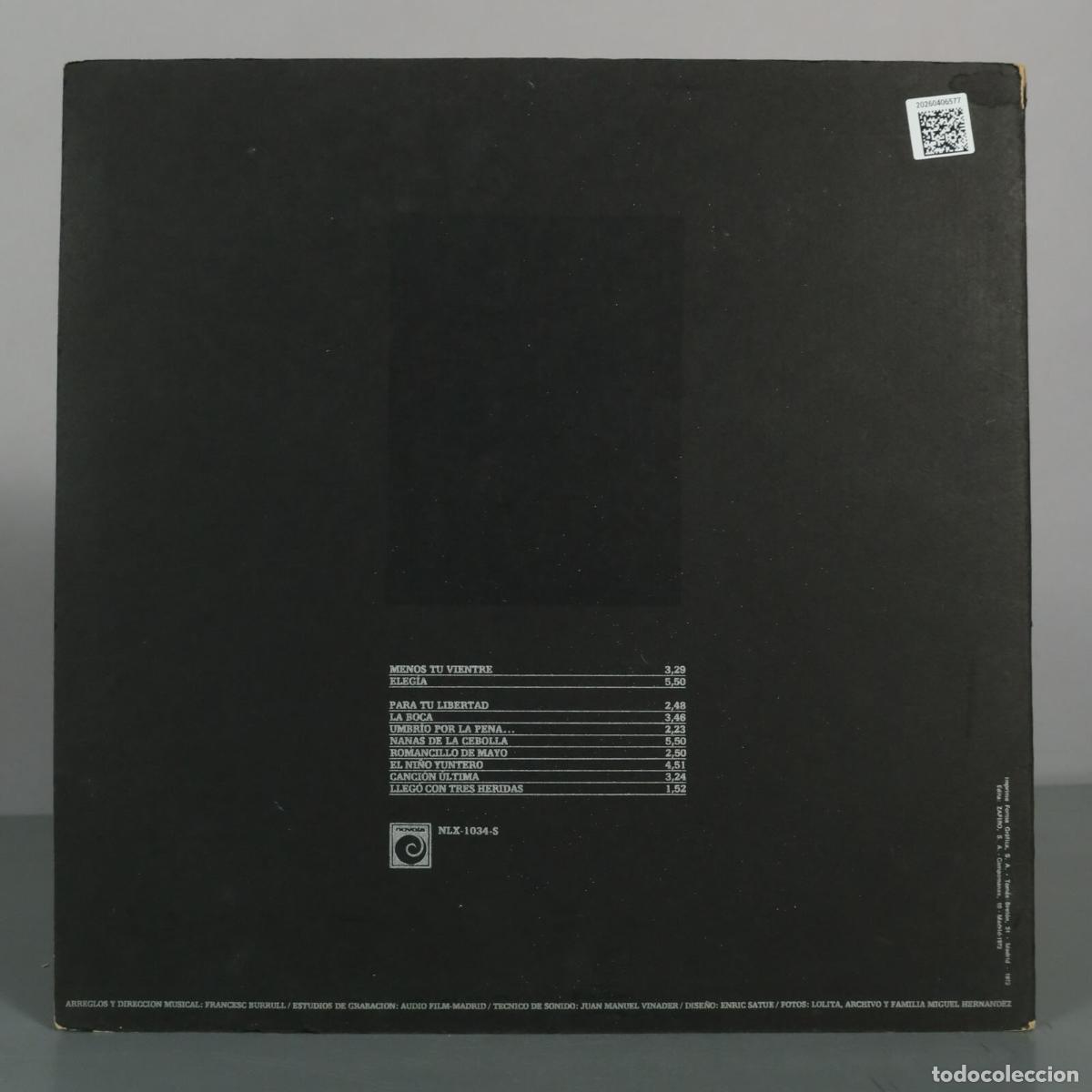 Discos de vinilo: LP. Miguel Hern&aacute;ndez - Joan Manuel Serrat - Foto 2