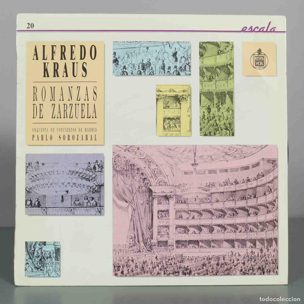 Discos de vinilo: LP. Romanzas de Zarzuela - Alfredo Kraus - Pablo Sorozabal, Orquesta de Conciertos de Madrid - Edit