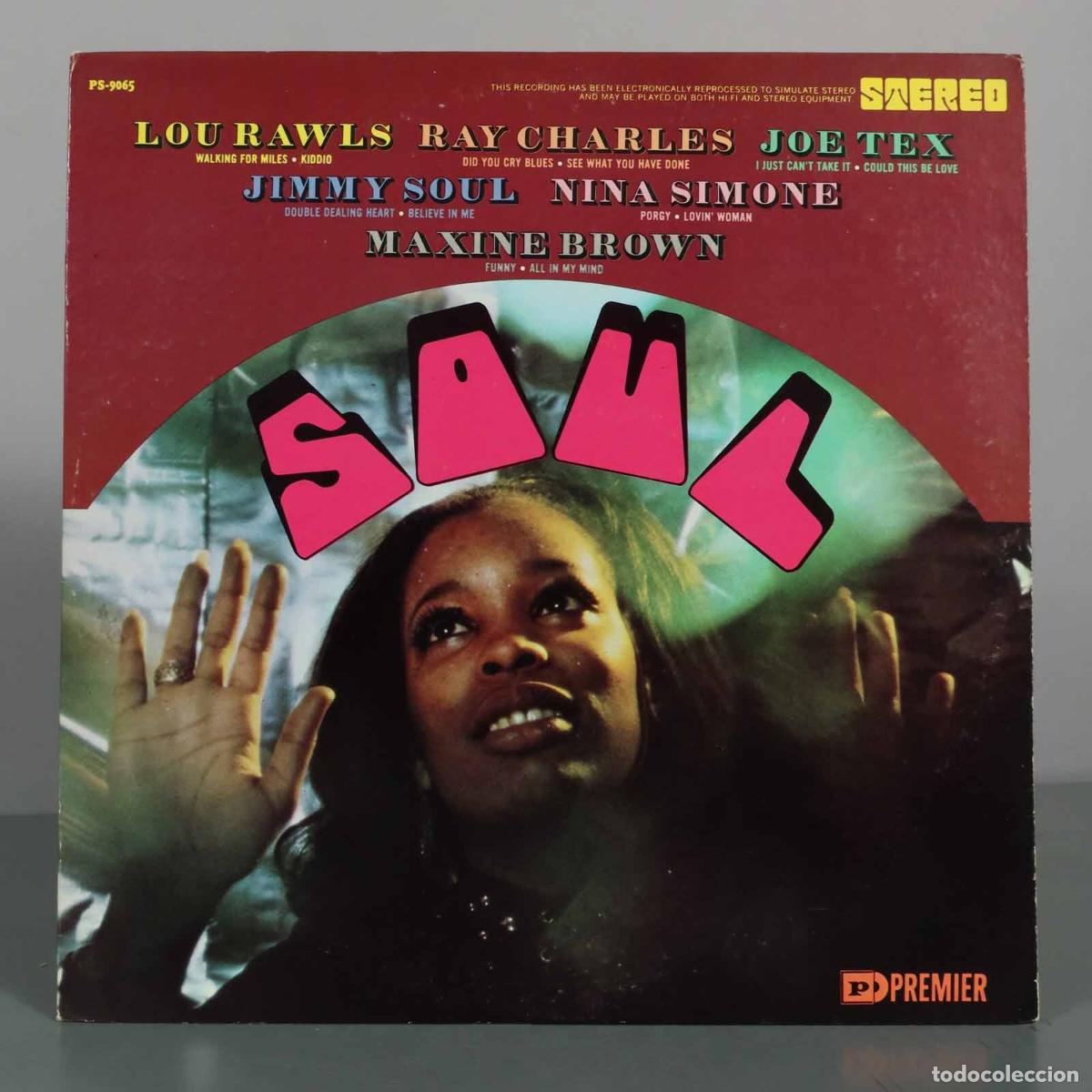 Discos de vinilo: LP. Soul - Lou Rawls, Ray Charles, Joe Tex, Jimmy Soul, Nina Simone, Maxine Brown - Premier Albums