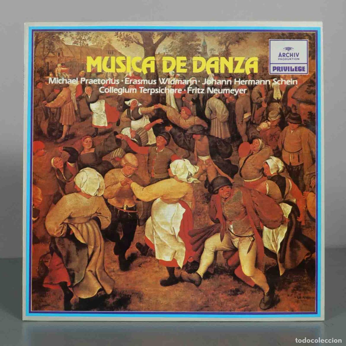 Discos de vinilo: LP. M&uacute;sica De Danza - Michael Praetorius, Erasmus Widmann, Johann Hermann Schein - Collegium Terpsi