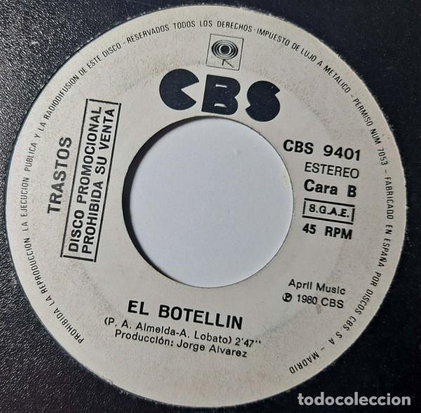 Discos de vinilo: Trastos &ndash; Te Voy A Buscar / El Botellin - Foto 2