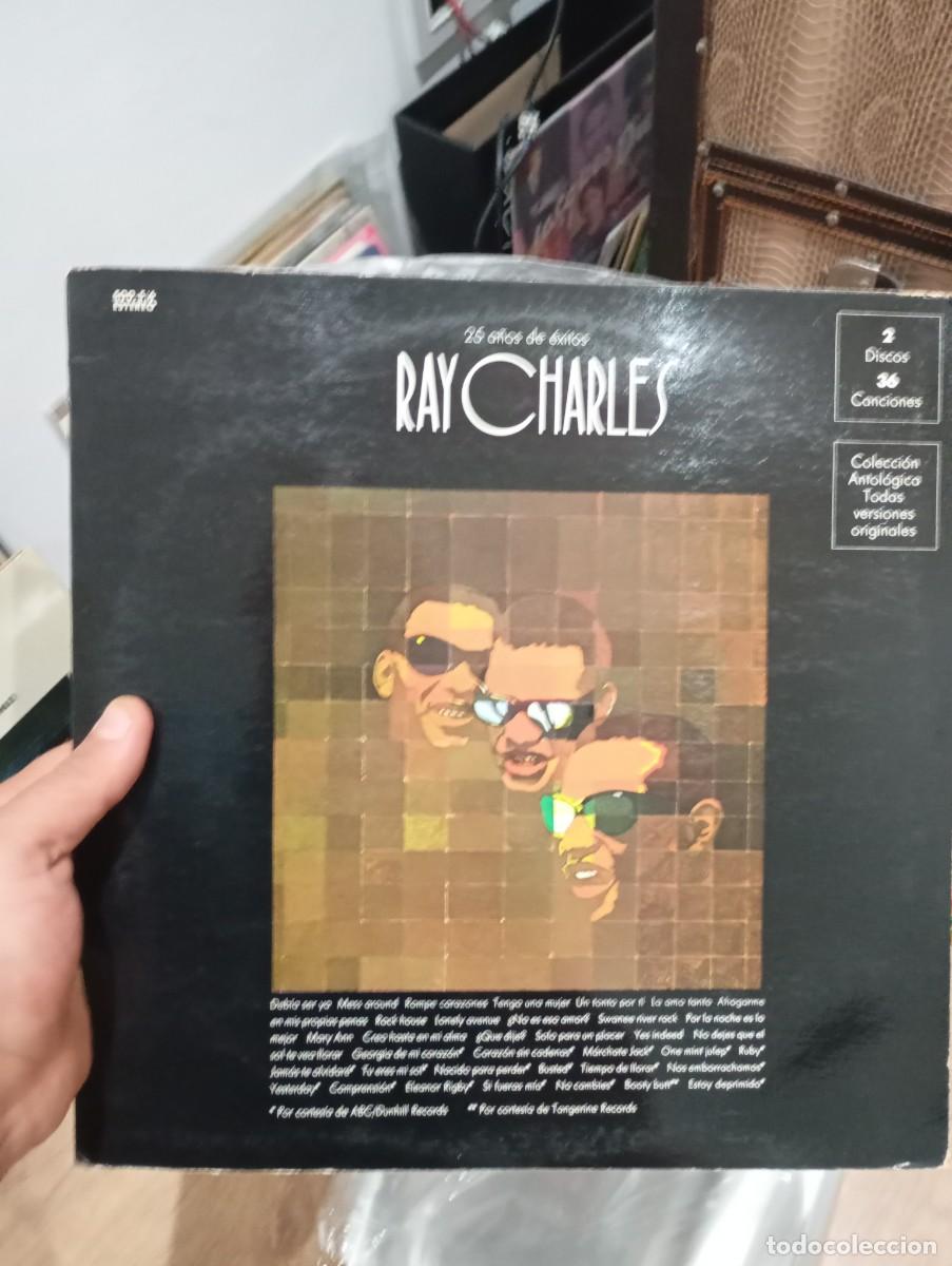 Discos de vinilo: LP DOBLE 1972 RAY CHARLES 25 A&Ntilde;OS DE &Eacute;XITOS 36 CANCIONES VG++