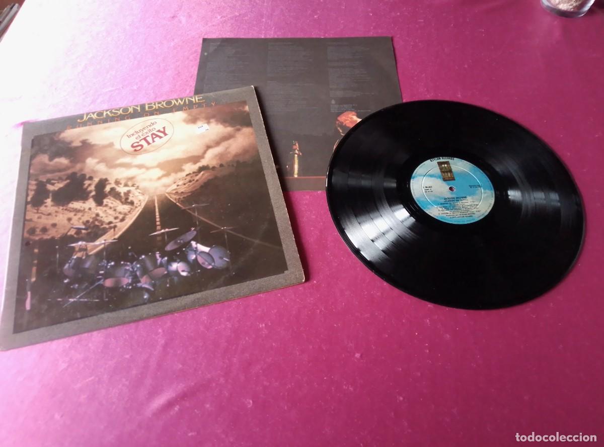 Discos de vinilo: JACKSON BROWNE RUNNING OF EMPTY 1978 LP L32 3 3
