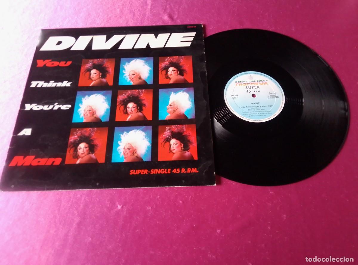 Discos de vinilo: DIVINE YOUR THINK YOU,RE A MAN 1984 LP L32 3 3