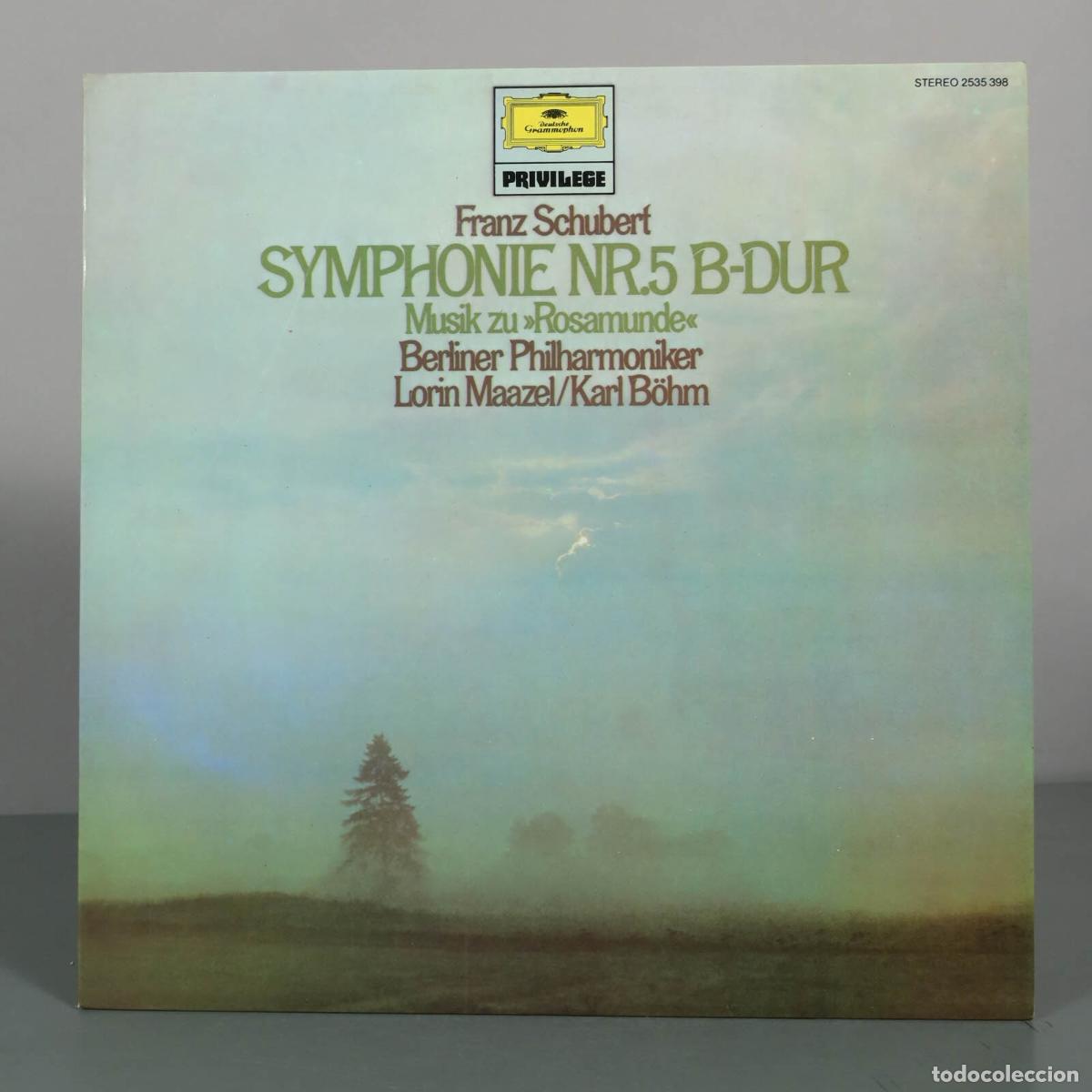 Discos de vinilo: LP. Franz Schubert - Symphonie Nr. 5 B-Dur - Musik zu Rosamunde - Berliner Philharmoniker - maazel