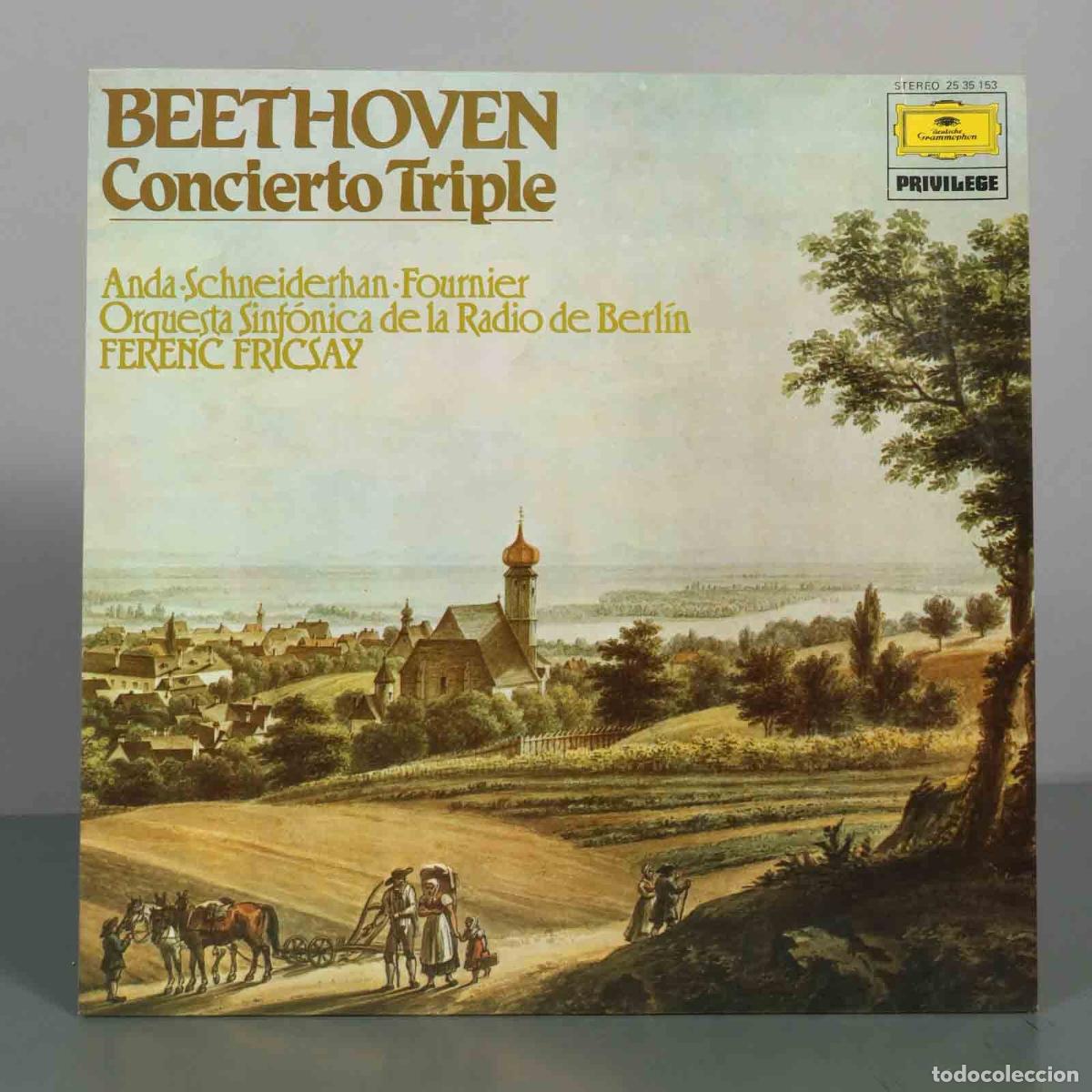 Discos de vinilo: LP. Beethoven - Concierto Triple - G&eacute;za Anda, Wolfgang Schneiderhan, Pierre Fournier, Fricsay