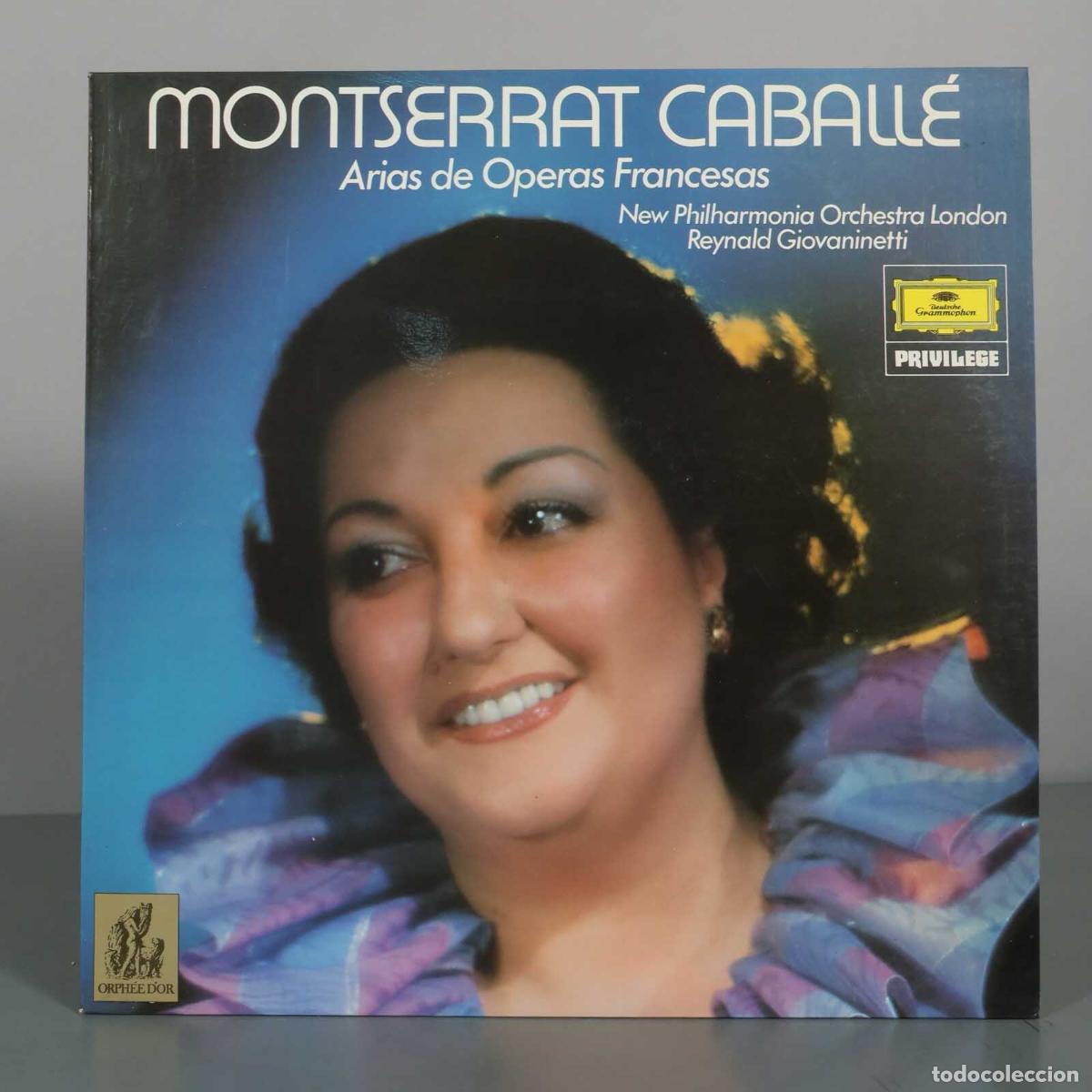 Discos de vinilo: LP. Arias de &Oacute;peras Francesas - Montserrat Caball&eacute;, New Philharmonia Orchestra London, Reynald Giov