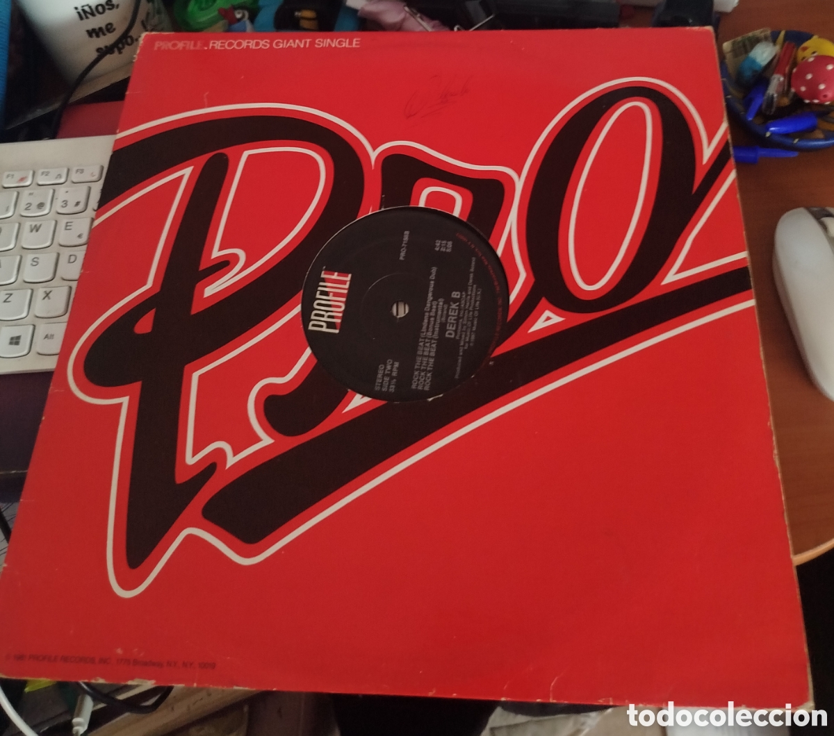 Discos de vinilo: Derek B - Rock the beat - Foto 4
