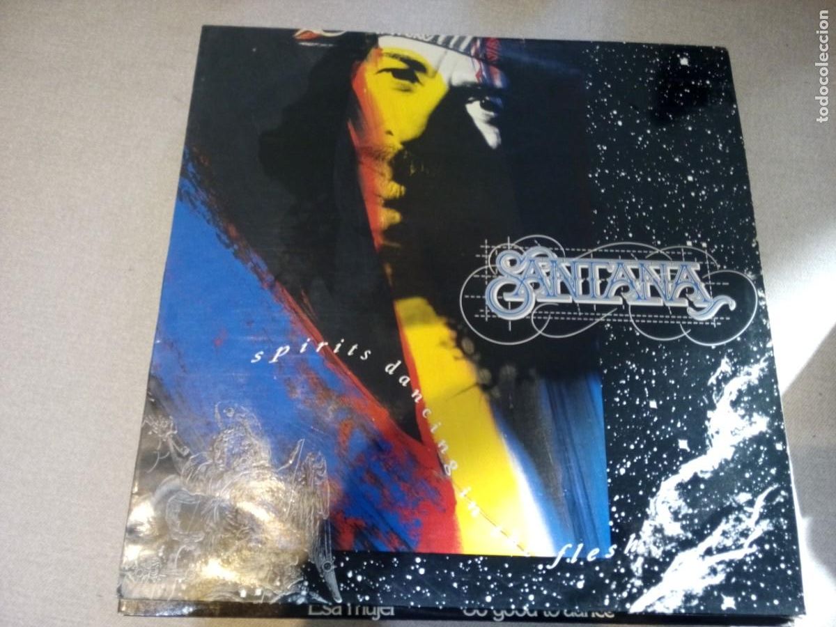 Discos de vinilo: Santana &lrm;&ndash; Spirits Dancing In The Flesh LP SPAIN 1990