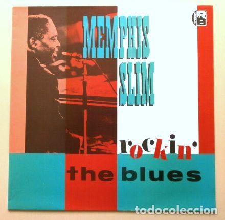 Discos de vinilo: MEMPHIS SLIM (LP. Blues 1990) Rocking The Blues (Disco NUEVO)