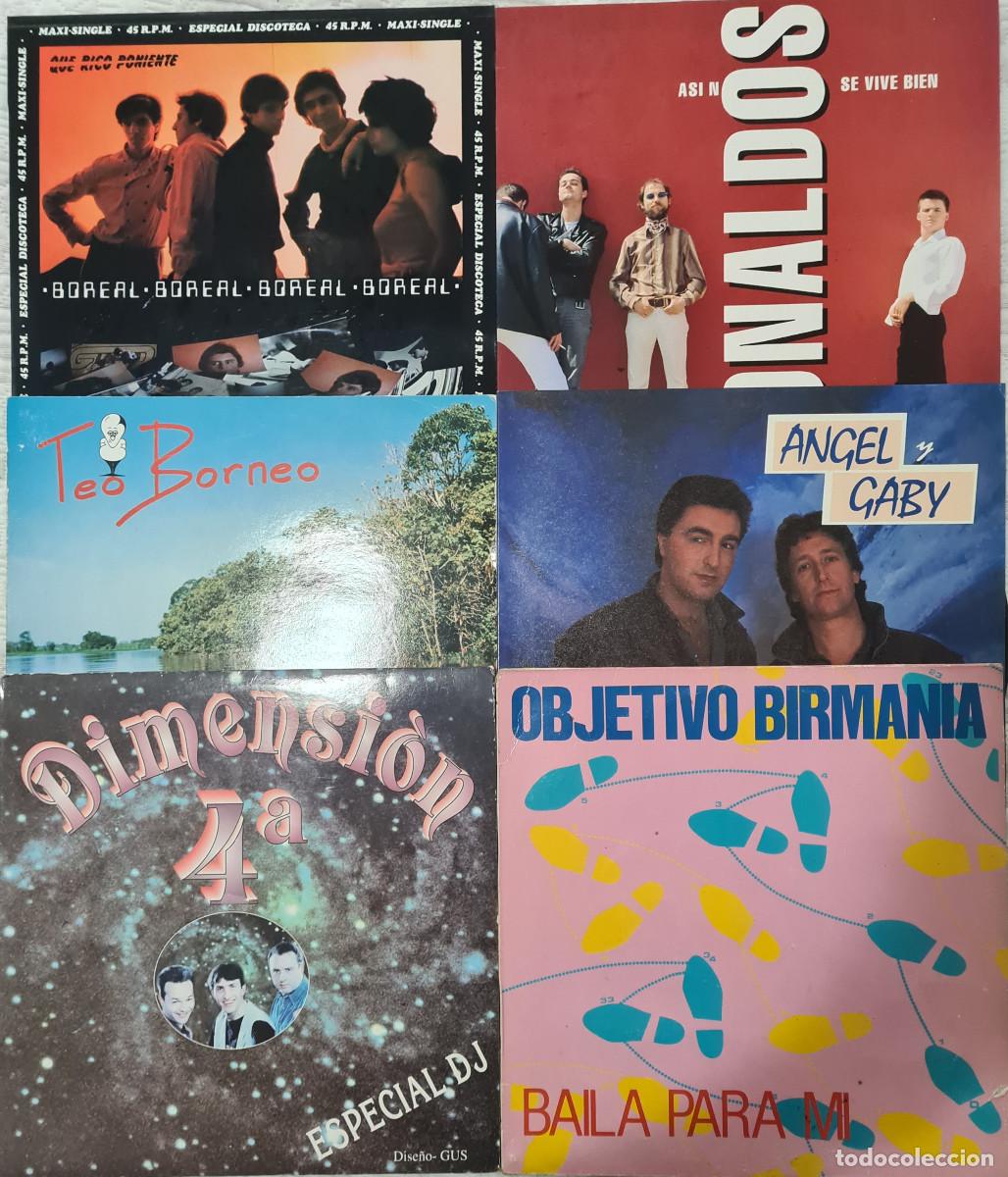 Discos de vinilo: Lote de 6 MAXI-SINGLES - POP ROCK ESPA&Ntilde;OL / SYNTH POP