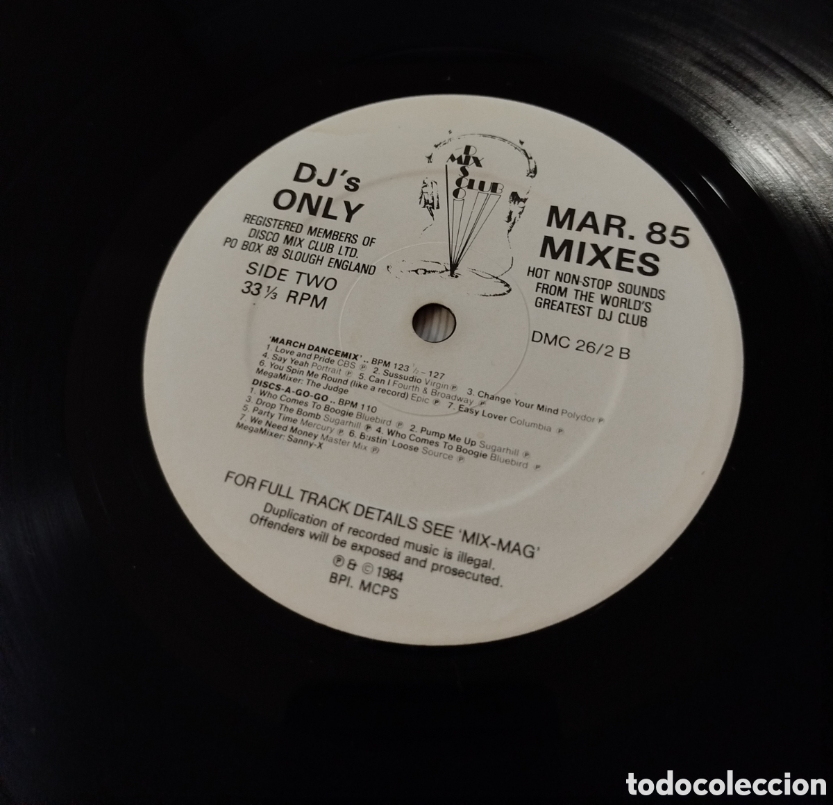 Discos de vinilo: March 85 - The Mixes. DJs only - Foto 4
