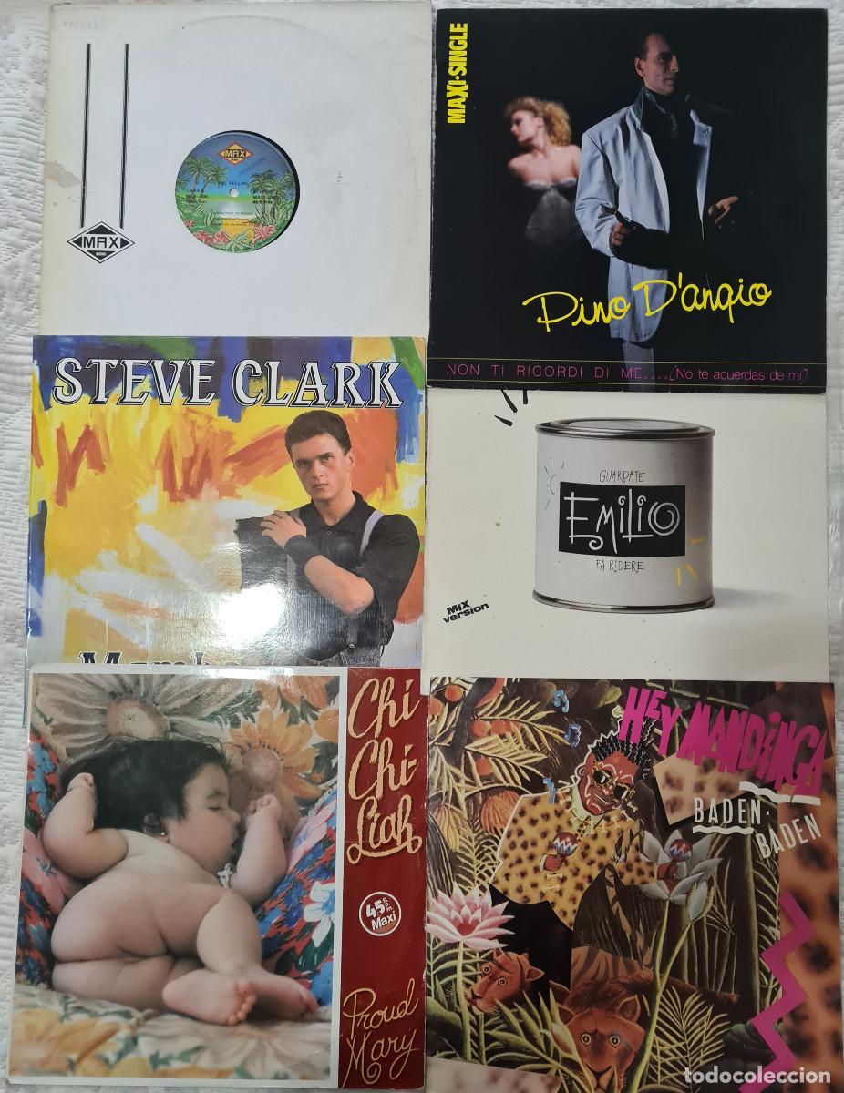 Discos de vinilo: Lote de 6 MAXI-SINGLES de Italo Disco