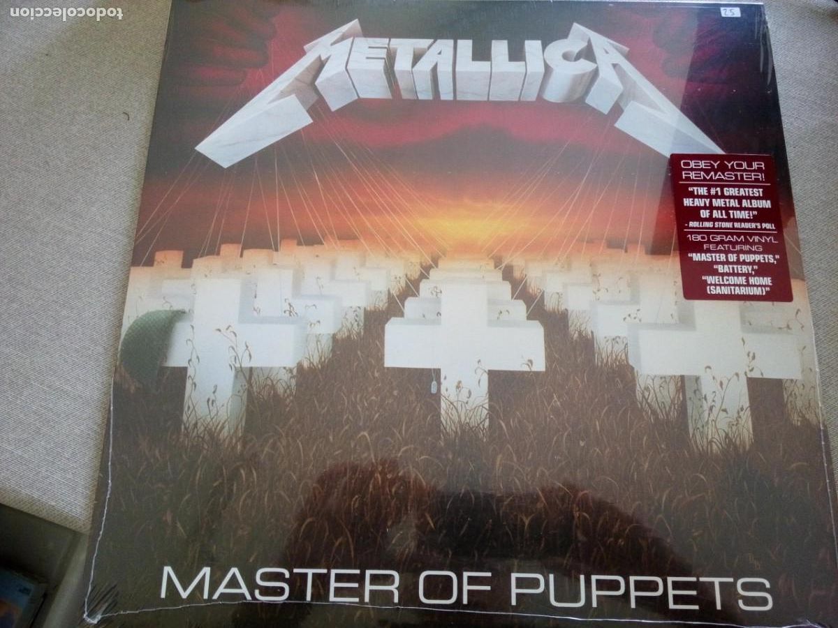 Discos de vinilo: METALLICA MASTER OF PUPPETS LP 180GRAM &iexcl;&iexcl;PRECINTADO&iexcl;&iexcl;