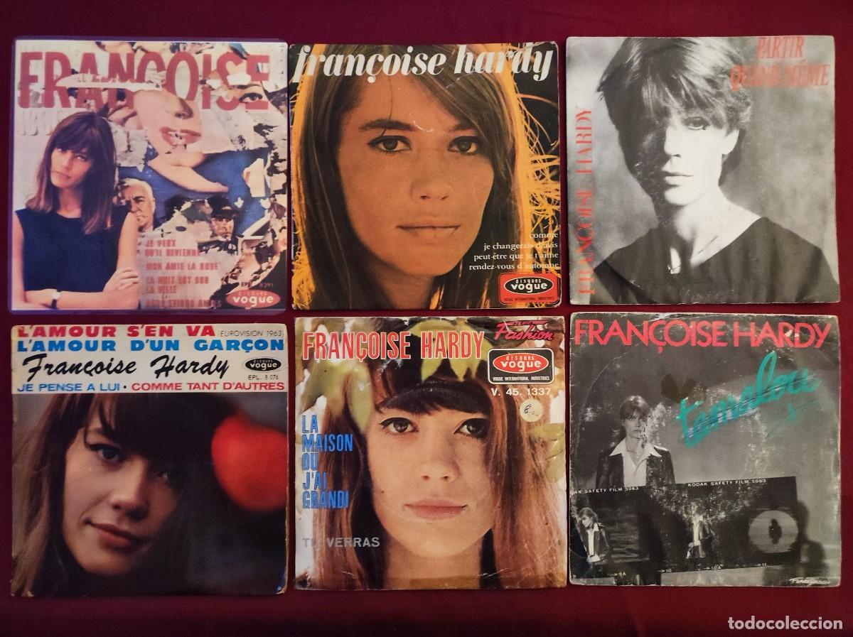 Discos de vinilo: Lote 6 Vinilos 45 tours - Fran&ccedil;oise Hardy - &Eacute;ditions Vogue / Vintage