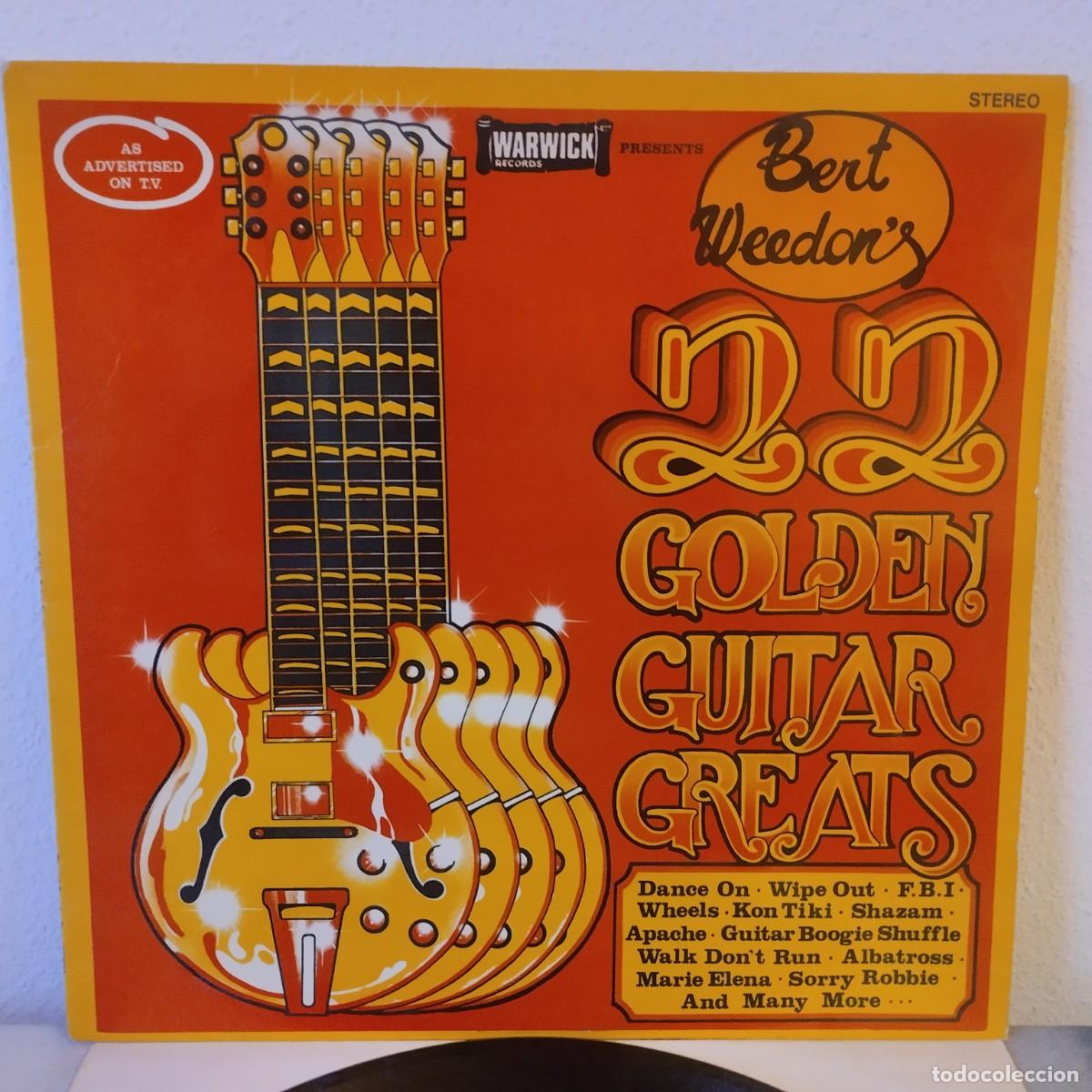 Discos de vinilo: LP Bert Weedon - Bert Weedon's 22 Golden Guitar Greats (LP, Album) UK importaci&oacute;n, 1976