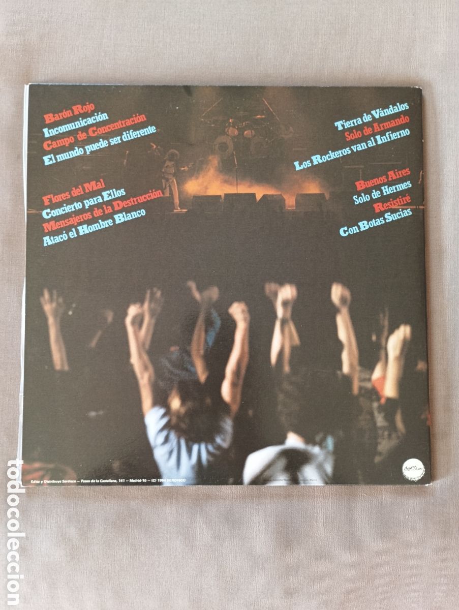 Discos de vinilo: BARON &rdquo;AL ROJO VIVO &rdquo; - Foto 2
